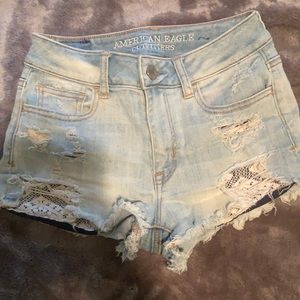 American eagle highwaisted shorts